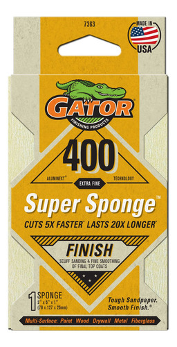 Super Esponja Premium De Óxido De Aluminio Grano 400 Gator