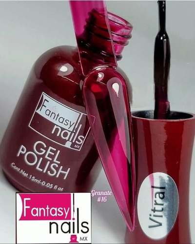 Granate Vitral Fantasy Nails Gel Semipermanente Granate