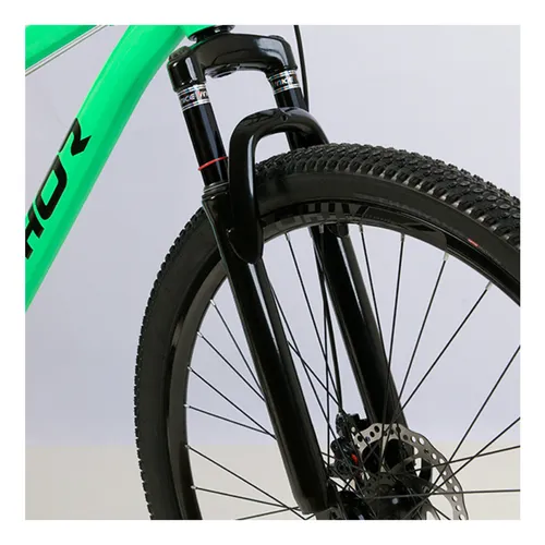 Bicicleta Aro29 de aluminio Tn-21 Athor de 21 velocidades, color verde