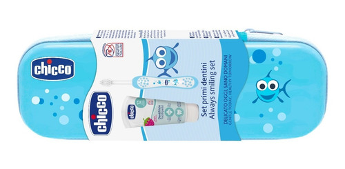 Imagen 2 de 5 de Set Dental Chicco - Neceser, Pasta Y Cepillo De Diente