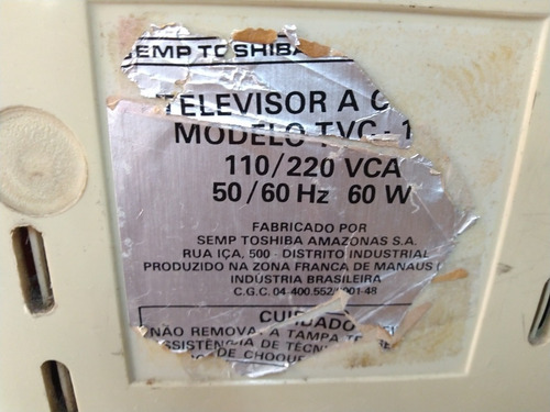 Use Só Como Decoração..nao Funciona.. Tv Semp 10 Toshiba .