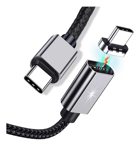 Cable Usb A C Pd De 100 W, Cargador Rápido, Cable Magnético