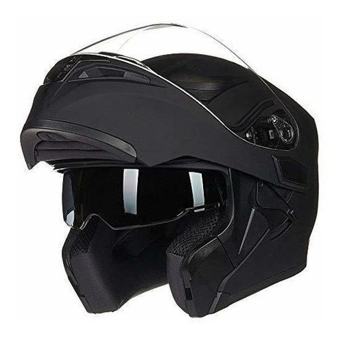 Ilm Motocicleta Doble Visera Plegable Cara Completa Casco Do