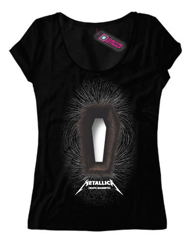 Remera Mujer Metallica Death Magnetic Rp228 Dtg Premium