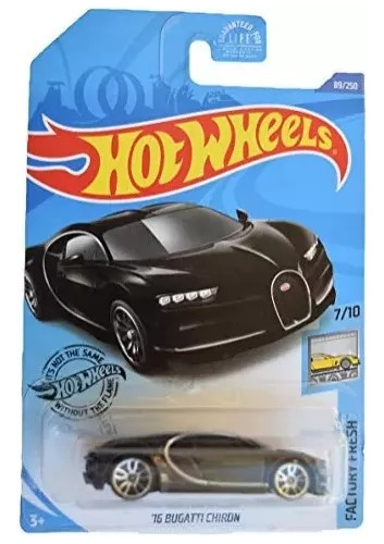 Hot Wheels Factory Fresh  16 Bugatti Chiron Negro  2018