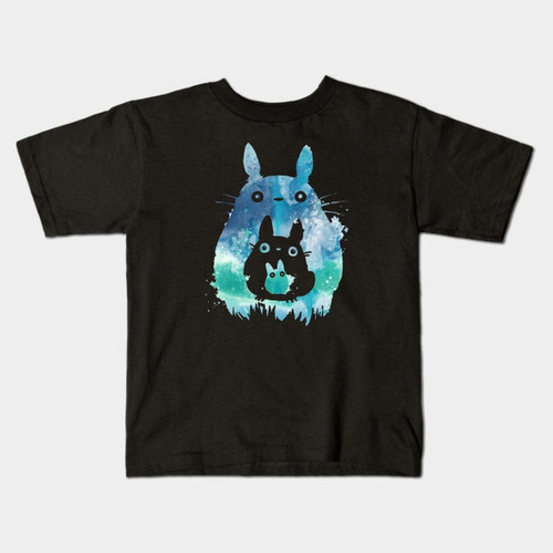 Remera Blanca O Negra Bichos Niño Niña Adultos Totoro B 8