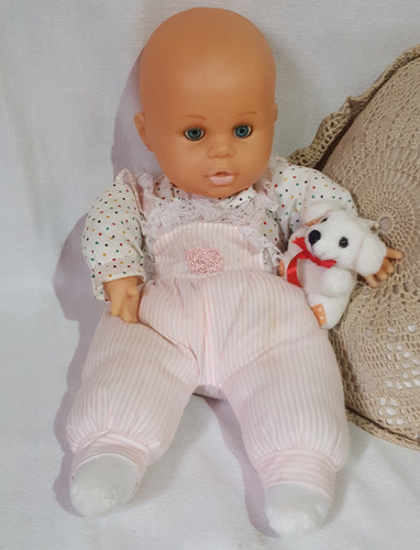 Muñeca Bebota Con Sonido Y Osito (Usado)