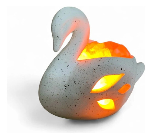 Lampara Sal Himalaya Cisne Grande 16*14 Cm Crudo