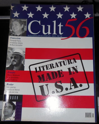 Revista Cult Nº 56 Literatura Made In Usa - 2002