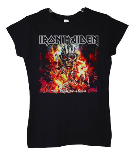 Polera Mujer Iron Maiden The Book Of Souls Tour Metal Abomin