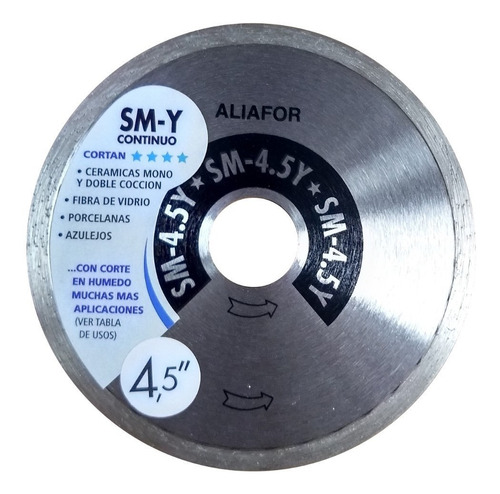 Disco Diamantado Aliafor Laser Sm-y 4.5' Continuo 115mm