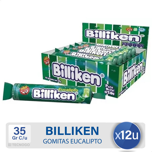 Gomitas Billiken En Rollo Eucalipto Dulces - Mejor Precio