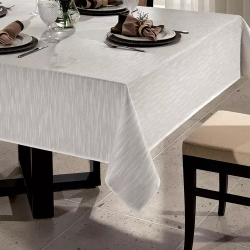 Dohler S.A. 'Toalha de Mesa Quadrada 4 Lugares Clean Passion Döhler, Branco