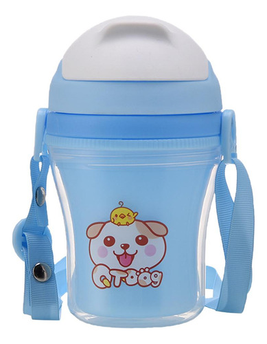 Taza De Entrenamiento Taza De Viaje 180ml Azul Con Correa