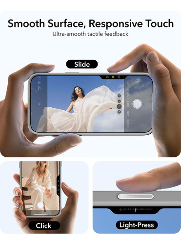 Funda De Teléfono Esr Para iPhone 16 Pro Max Con Control De Cámara Transparente