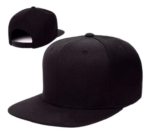 Gorra Plana Snack Pack Unicolor Negro Original