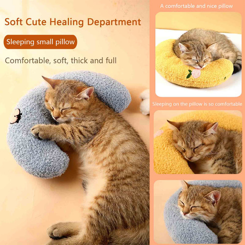 (bl) Almohada De Peluche En Forma De U Para Cuello De Cachor