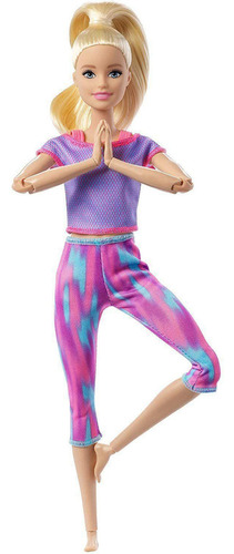 Boneca Barbie Feita Para Mexer Loira Movimentos - Mattel