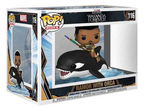 Funko Pop Rides #116 Marvel Namor Orca Black Panther Wakanda