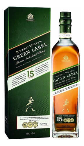 Whisky Blend Malt Green Label - mL a $526