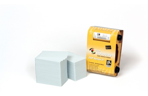 Imagen 2 de 4 de Ribbon Zebra Zxp3 850 Imagenes Zxp Series 3 Blanco