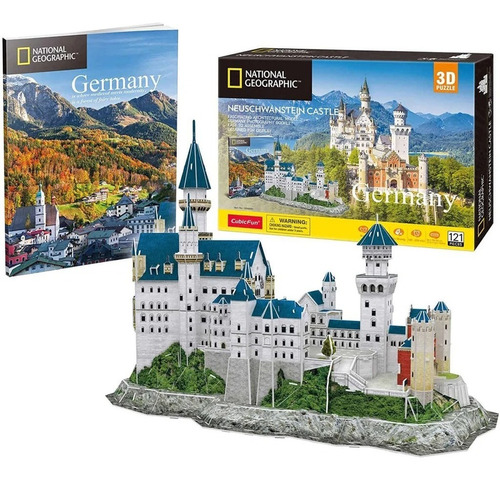 Puzle 3d 121 Neuschwanstein Castle Natgeo - Cubicfun