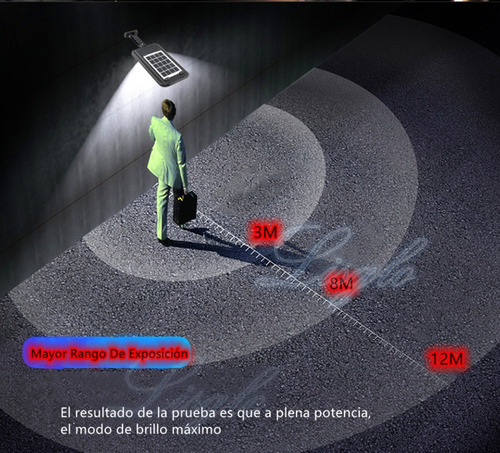 Imagen 10 de 10 de 120 Led Lampara Solar Pared Sensor 3modos+4500mah+remoto 60w