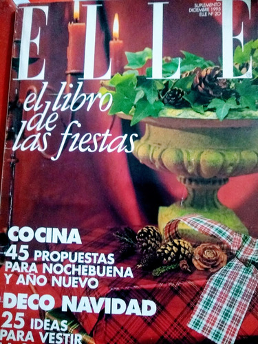 Suplemento  Revista Elle  El Libro De Las Fiestas  1995