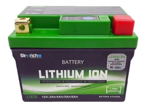 Imagem 1 de 5 de Bateria Íon Lítio Titan 150/160 Bros 150/xre 190 Skyrich