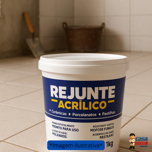 Biomassa Rejunte Acrilico 1kg Pote - Platina