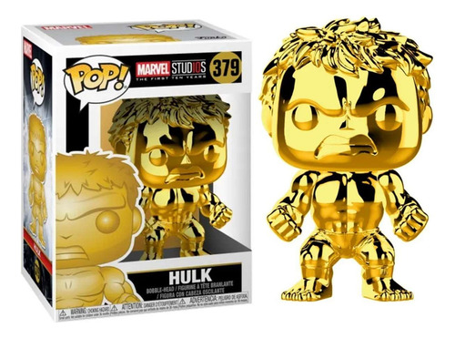 Figura de acción Funko Hulk Hulk MS10 - Gold Chrome de Funko Pop!