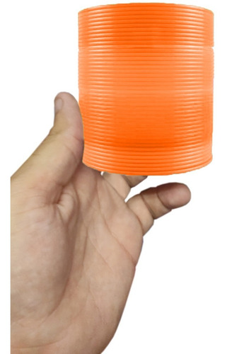 Imagem 2 de 3 de Mola Maluca Grande Colorida Sensorial Brincadeira De Criança