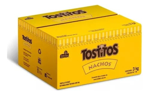 Tostitos Para Nachos Totopos 3/ 1 Kgz