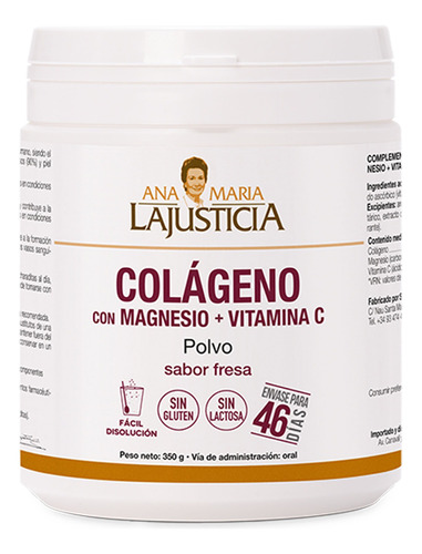 Colágeno Con Magnesio Y Vitamina C 