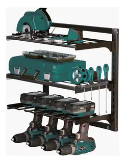 Power Tool Organizer For Tool Storage, Wall Mount 3 Layer Ga