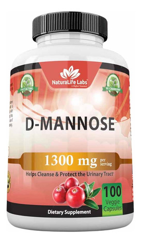Naturalife Labs D Mannose Extracto Arandano 100 Capsulas