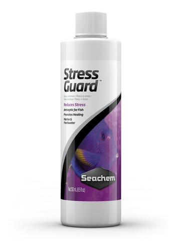 Seachem Stress Guard 250ml P/viaje Baja Stres Amoniaco Polyp