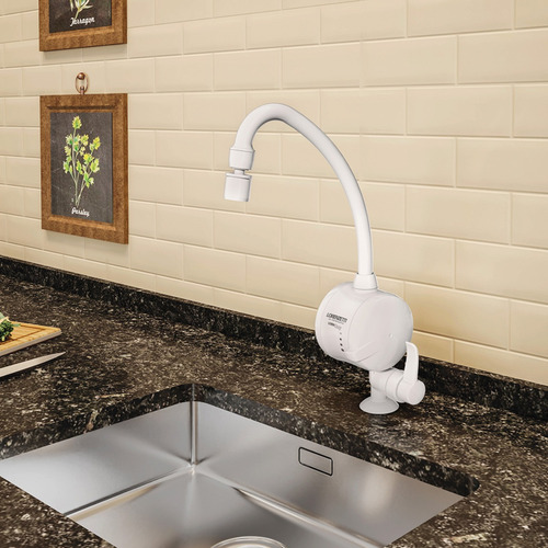 Torneira Elétrica Lorenzetti 127v 4800w Loren Easy Mesa Cor Branco