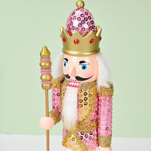 Figuras De Cascanueces De Navidad, Adorno De Rosa