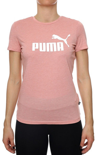 Playera Puma Mujer Run Logo Tee Rosa 586876-63 Look Trendy