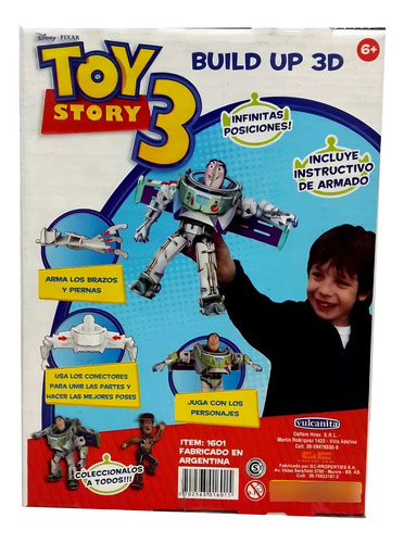 Puzzle 3d Toy Story 3 P/armar Buzz C/conectores 1601 Srj