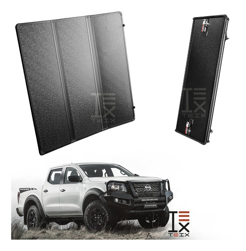 Tapa Hard 3 Fold Cover Nissan Np300 Frontier 2016-2018 Doble