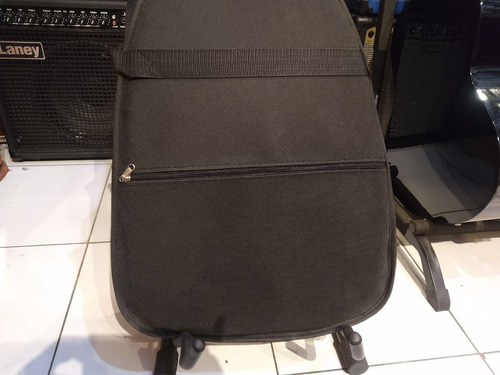 Imagen 4 de 10 de Funda Acolchada Bajo Eléctrico Tela Con Correas Y Bolsillo
