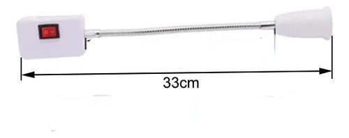 Enchufe De Ampolleta Led Base Giratoria Codo Flexible