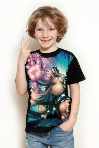 Camiseta Criança Frete Grátis Jogo Street Fighter E. Honda