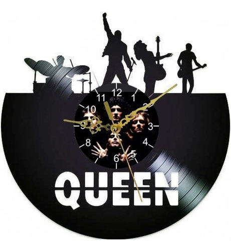 Reloj De Pared Queen Modelo 5 Rock Lp Acetato Viny Vinil