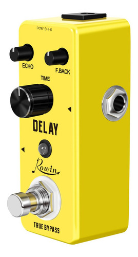 Imagen 5 de 5 de Pedal De Retardo Para Guitarra Rowin Lef-314, Efecto Analógi
