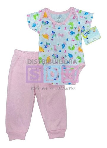 Imagen 2 de 5 de Conjunto Bodys + Pantalón Mameluco Para Bebe Varios Colores