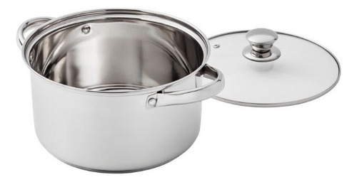 Juego De Cocina Plateado - Acero Inoxidable 10pzs - Sartenes