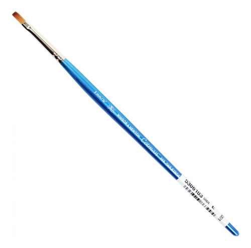 Pincel Sintético Cotman Winsor & Newton Angled 667 1/2 13mm Cerdas Marrom